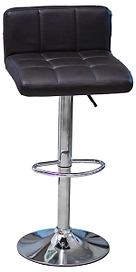 Стул барный Metal legs металл, полиуретан черный 40х85 см