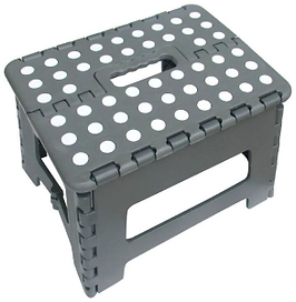 Стул складной пластик серый