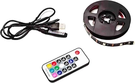 Светодиодная лента Apeyron Electrics SMD 5050 IP20 30LED 5В 7,2Вт RGB 2х0,5 м