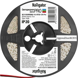Светодиодная лента Navigator NLS-12V-PRO SMD 2835 60 шт IP20 12В белый 5 м