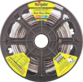 Светодиодная лента Navigator SMD 3528 60 шт IP67 220В 4,8Вт синий 1 м