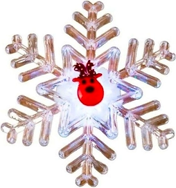 Световая фигура Олень на снежинке светодиодная 95х95 см