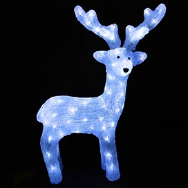 Световая фигура Олень 80 LED IP44 60 см холодный белый