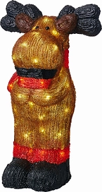 Световая фигура Олень 56 LED IP44 45 см белый