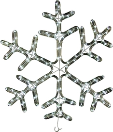 Световая фигура снежинка 144 LED IP44 56 см белый постоянный