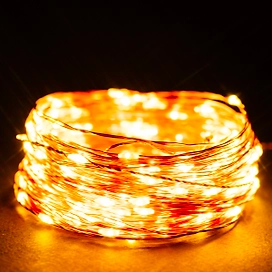 Гирлянда Нить 200 LED теплый белый 18,9 м