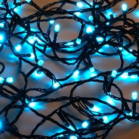 Гирлянда нить SH LIGHTS 120 LED аквамарин 12 м