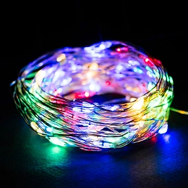 Гирлянда нить Glos 100 LED разноцветная 10 м