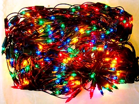 Гирлянда внутренняя 20 LED многоцветная 1,2 м с контроллером