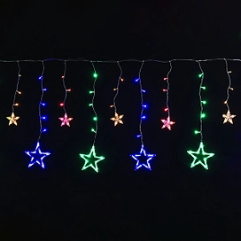 Гирлянда занавес SH LIGHTS 138 LED мультиколор 2х1 м