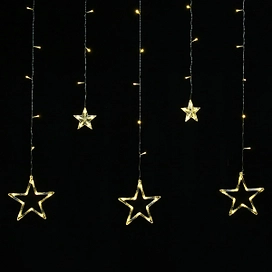 Гирлянда занавес SH LIGHTS 138 LED теплый белый 2х1 м