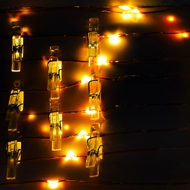 Гирлянда внутренняя нить 30 LED теплый белый 2,9 м