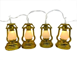 Гирлянда внутренняя нить Фонарики 16 LED теплый белый 2,2 м