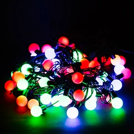 Гирлянда нить SYSTEM IN 80 LED многоцветная 9,5 м