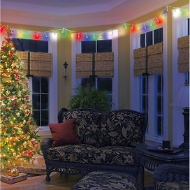 Гирлянда нить SYSTEM IN 80 LED многоцветная 12 м