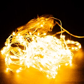 Гирлянда занавес Glos 300 LED теплый белый 2х1,5 м