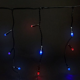 Гирлянда тающие сосульки 100 LED прозрачная 2 м