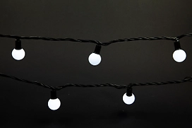 Гирлянда наружная/внутренняя нить 100 LED белый 15 м