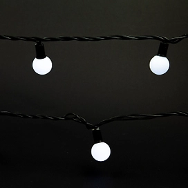 Гирлянда с насадками Шарики 70 LED белая 10 м