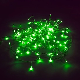 Гирлянда нить SH LIGHTS 100 LED зеленый 5 м