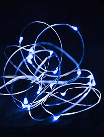 Гирлянда внутренняя нить 20 LED синий 1,9 м