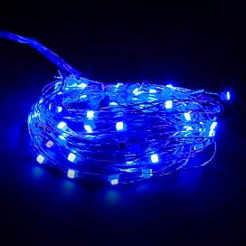 Гирлянда нить SH LIGHTS 60 LED синий 6 м
