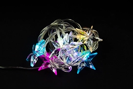 Гирлянда внутренняя Glos IE Нить со звездами 7 LED RGB мульти 1,8 м