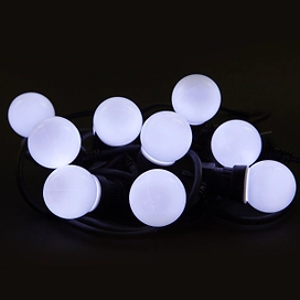 Гирлянда внешняя с насадками SYSTEM PROF Лампы 50 LED белая 5 м