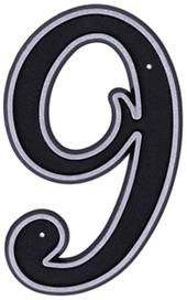 Цифра "9" Larvij 150х80 мм пластик