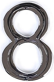 Цифра "8" самоклеящаяся Larvij 45х30 мм цинк хром