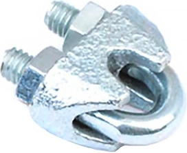 Зажим троса c болтом и гайкой DIN 741 сталь 3 мм 2 шт