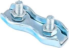 Зажим троса с болтом и гайкой Duplex сталь 3 мм 30 г 2 шт