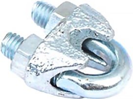 Зажим троса с болтом и гайкой DIN 741 сталь 5 мм 30 г 2 шт