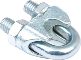 Зажим троса с болтом и гайкой DIN 741 сталь 10 мм 60 г 2 шт