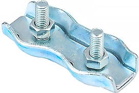 Зажим троса с болтом и гайкой Duplex сталь 5 мм 30 г