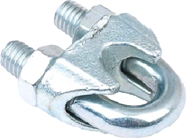 Зажим для троса DIN 741 сталь 8 мм кольцо 2 штуки