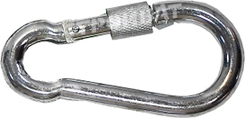 Карабин с предохранительной гайкой Европартнер Fixbox сталь 12 мм 0,26 кг