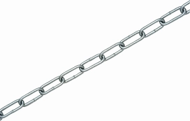 Цепь LUX-TOOLS оцинкованная сталь DIN 5685-1 4 мм 60 м