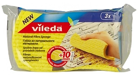 Тряпка Vileda губчатая 16х9 см 3 шт