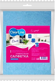 Салфетки универсальные CLEAR LINE ETUDE вискоза 30х34 см 5 шт