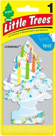 Ароматизатор автомобильный подвесной Little Trees елочка с днем рождения