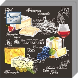 Салфетки Застолье 3-слойные 24х24см 25 листов