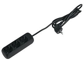 Удлинитель 3 гнезда 3500 Вт с заземлением 1,4 м