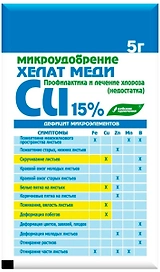 Удобрение минеральное Хелат меди универсальное 5 г