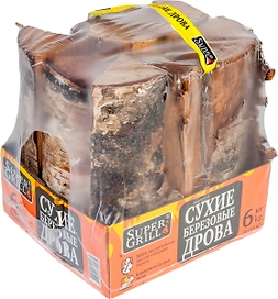 Дрова SuperGrill березовые 6кг