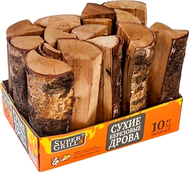 Дрова SuperGrill березовые 10кг