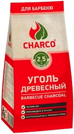 Древесный уголь для барбекю CHARCO 2,5 кг