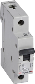 Автоматический выключатель Legrand RX3 1P C40 A 4,5 кА