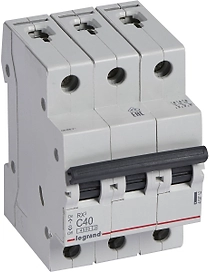 Автоматический выключатель Legrand RX3 3P C40 A 4,5 кА