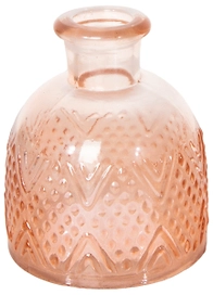 Ваза стеклянная коричневая 10х8,5 см